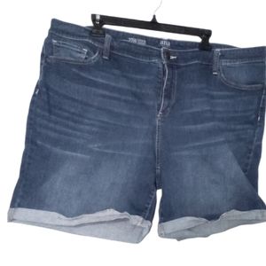 🌞ana Sz 22w cuffed jean shorts